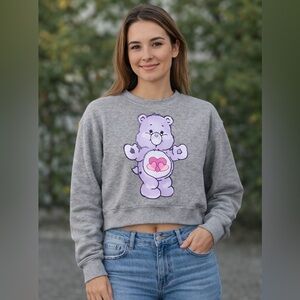 🐻 Care Bear Love A Lot Gray Sweatshirt